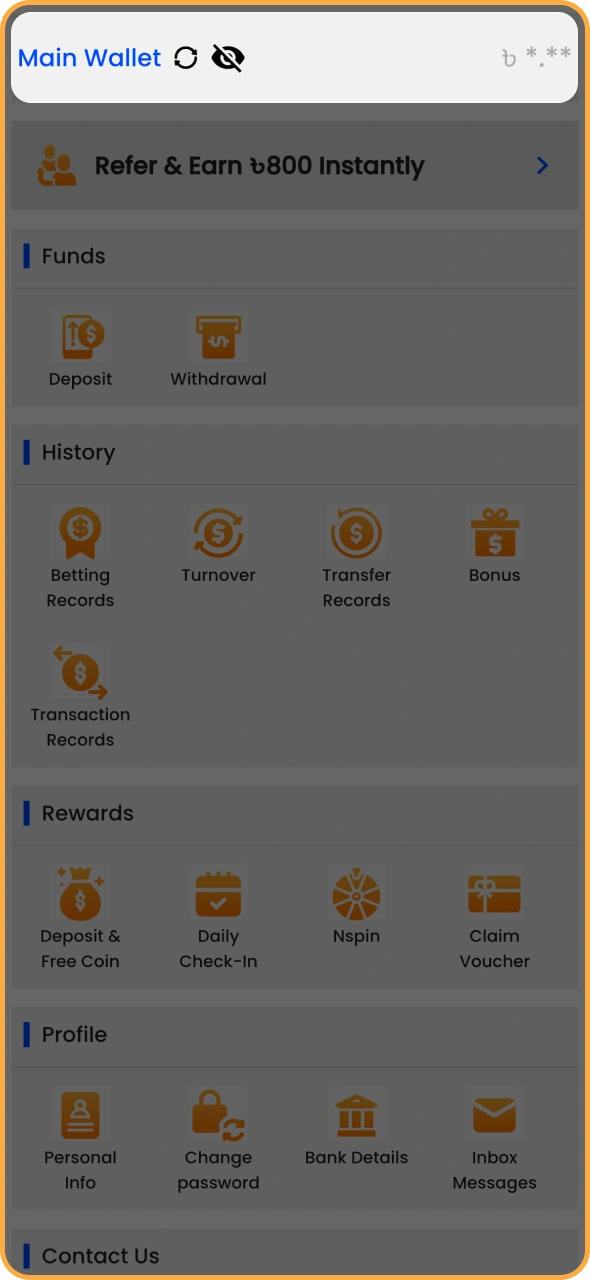 Return to your profile and check your Nagad88 balance.